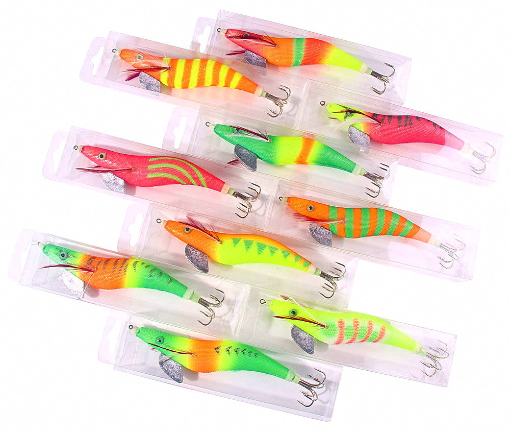 Glow Wood Shrimp Squid Jig, 15 cm (5.9 in), 28 g (1 oz) – product photo