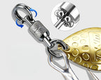 Sequin Chicken Claw Hook, Size 1–2/0, Gold or Silver – product photo
