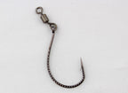 Wacky Worm Hooks with Figure-8 Ring Chain, Barbed, Sizes 3–4/0 – product photo