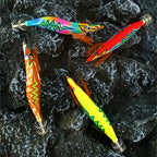 Wood Shrimp Squid Jig, Glow & Laser, No. 2.5–3.5 – product photo
