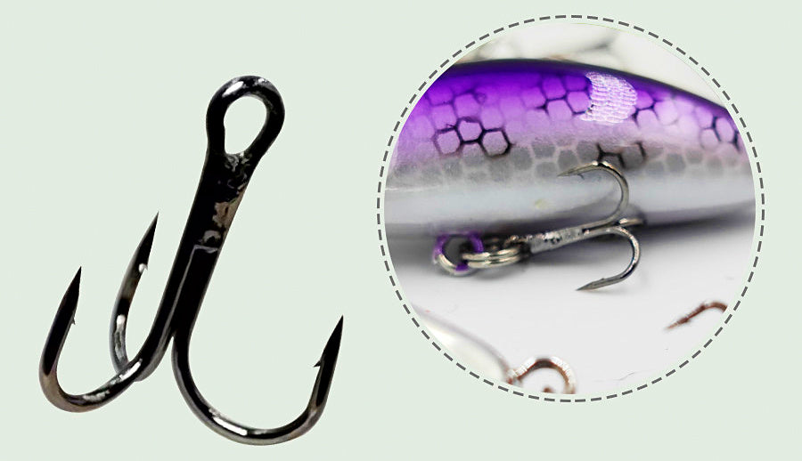 Mini Sinking Minnow Lure, 2.7 g (0.1 oz), Size 16 Trebles – product photo