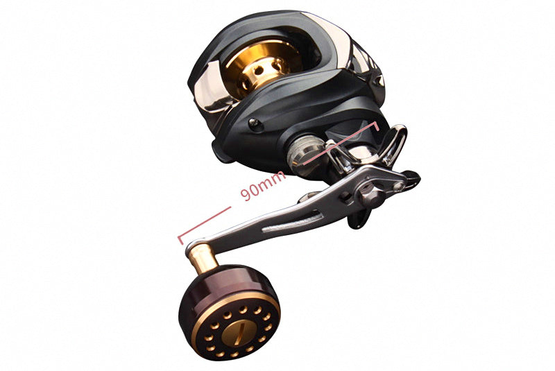 Round Baitcasting Reel, Magnetic Brake, 7.3:1, Left/Right Hand – product photo