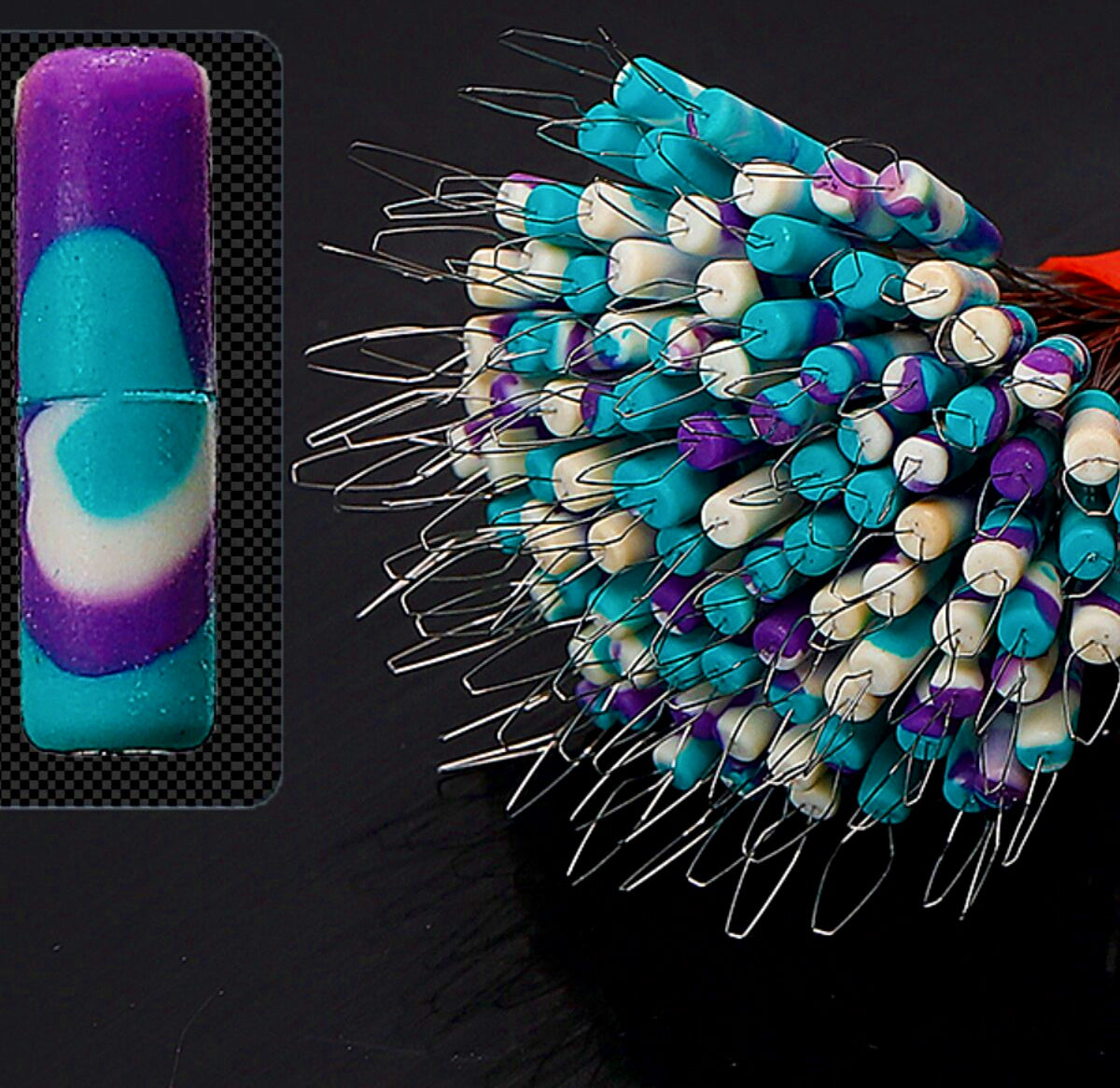 Silicone Space Beads Float Stops, 100 pcs, 3S–L – product photo