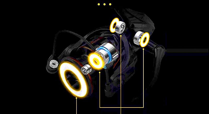 Saltwater Spinning Reel, 7 Bearings, 5.2:1, 3000–6000 Series – product photo