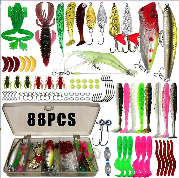 Assorted Lure Kit: Minnow, VIB, Pencil, Spoon & Soft Baits – product photo