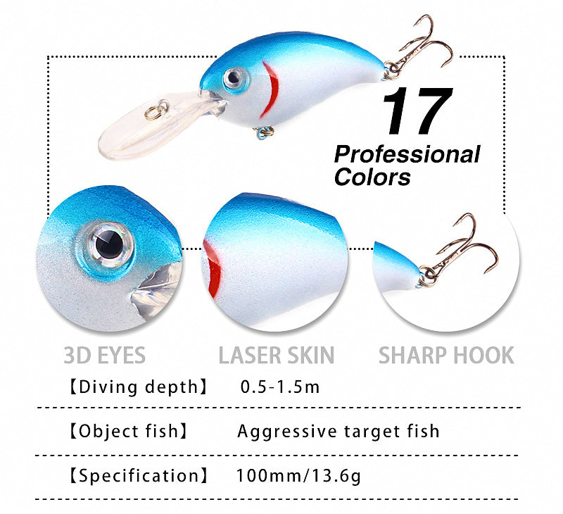 Floating Hard Minnow Lure, 10 cm / 13.6 g (0.48 oz) – product photo
