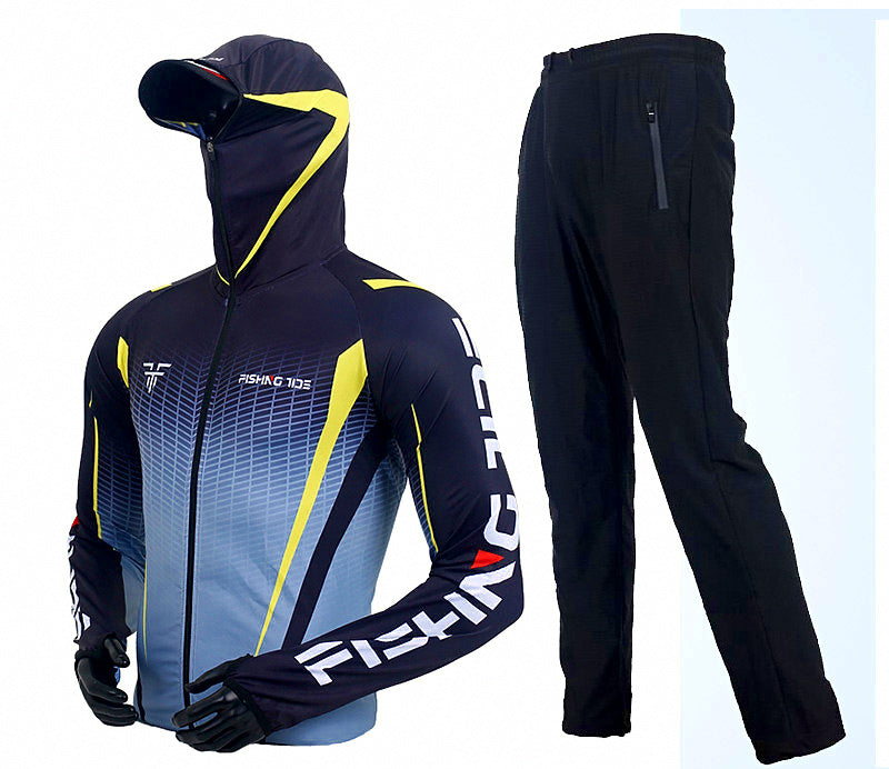 Men's UPF 50+ Ice Silk Fishing Sun Shirt, Long Sleeve – product photo