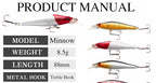 Minnow Hard Bait, 8.8 cm (3.5 in), 9 g (0.32 oz) – product photo