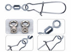 Stainless Steel Snap Swivel Connectors, Sizes 14–2/0 – product photo