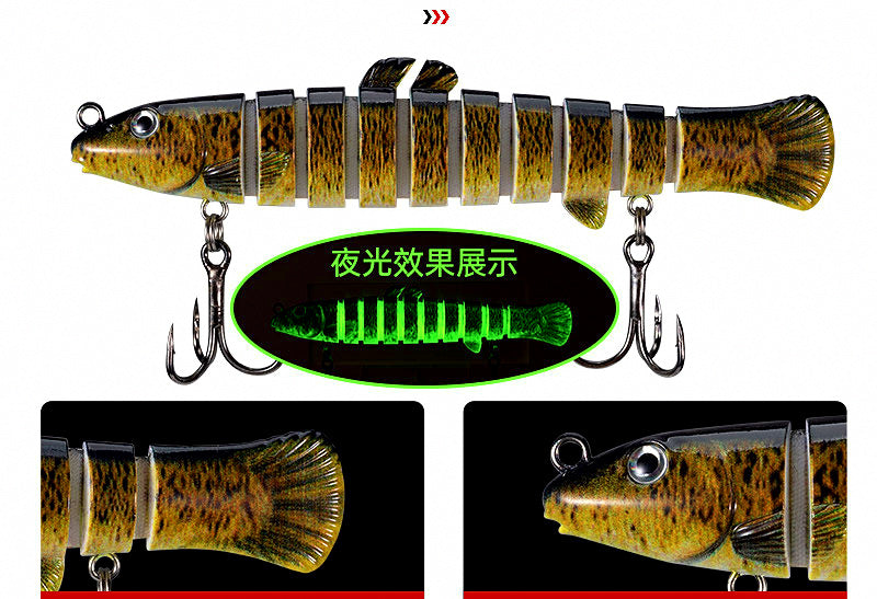 Jointed Loach Swimbait Lure, 7–15 g (0.25–0.53 oz) – product photo