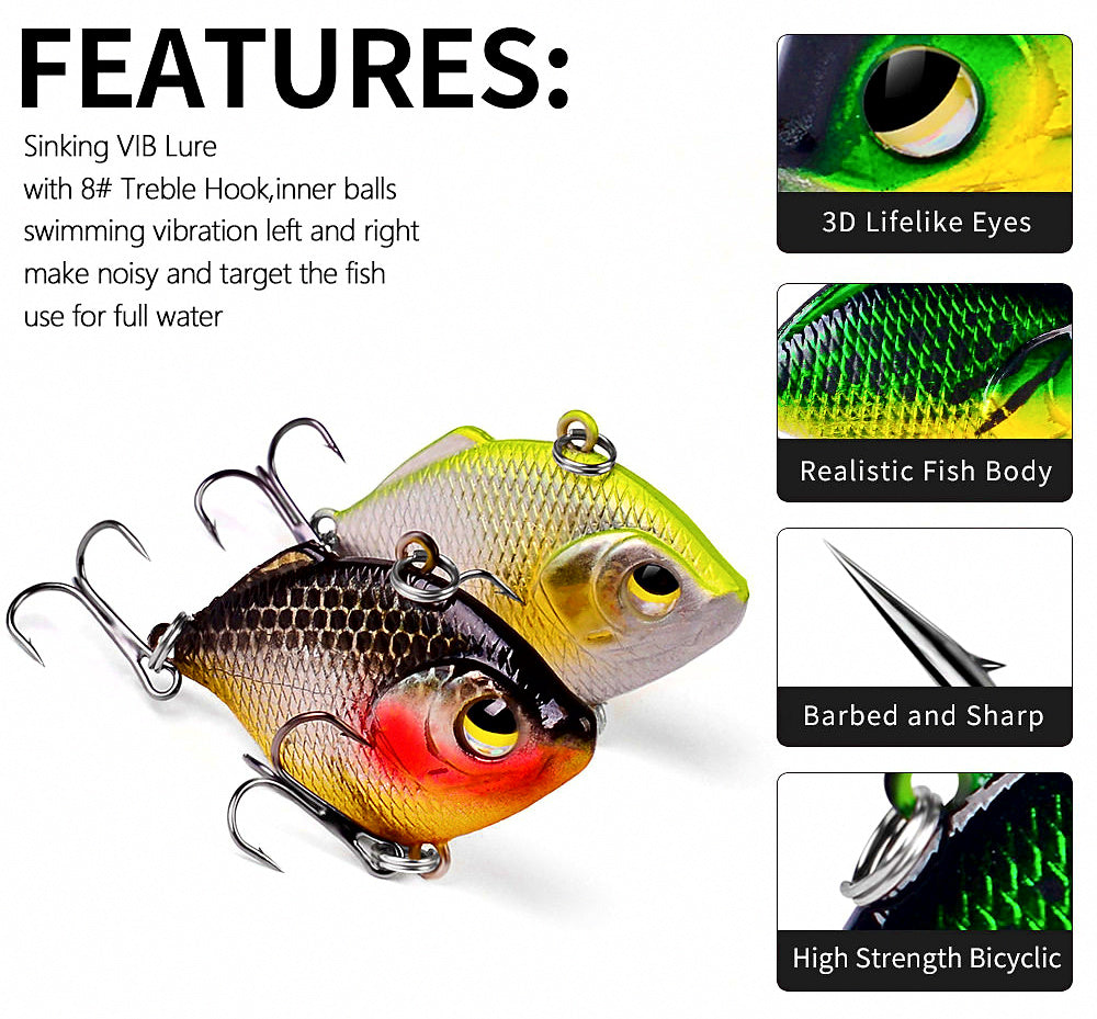Sinking Vib Vibrating Lure, 8.5 g (0.3 oz) – product photo