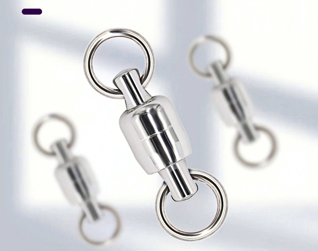 Stainless Steel Double Bearing Swivel, Size 5 & 6, 5 or 10 Pack – product photo
