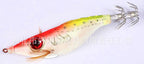 Glow Squid Jig Wooden Shrimp Lure, Assorted Colors – product photo
