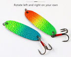 Metal Spoon Lure Set with Treble Hooks, 4-7 g (0.14-0.25 oz) – product photo