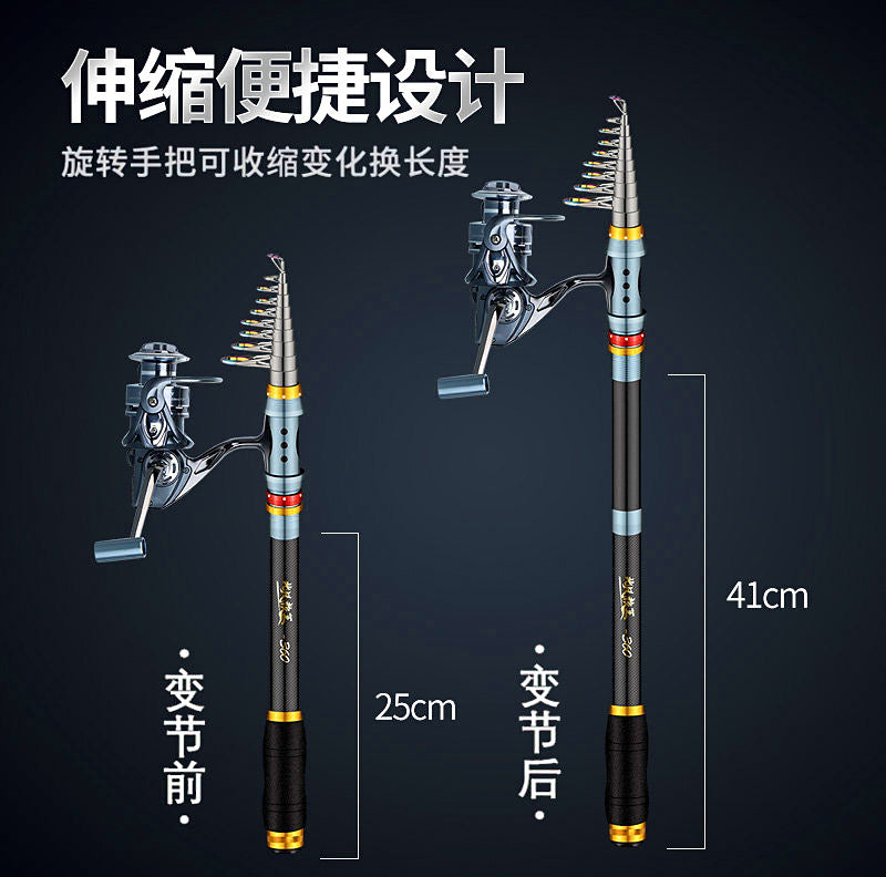 Carbon Sea Fishing Rod, Extra Hard Action, 1.8–3.6 m (5.9–11.8 ft) – product photo