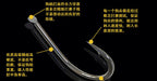 Barbed Bulk Fishing Hooks, Sizes No. 2–20, 100–300 pcs – product photo