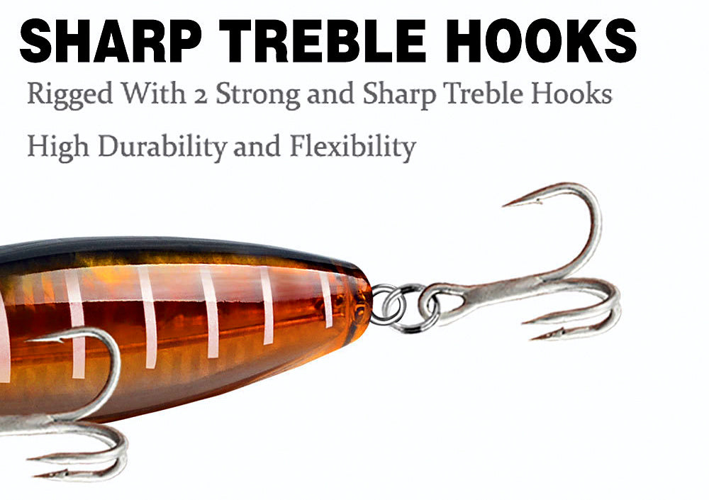 Floating Topwater Popper Lure, 12.5 cm (4.9 in), 42.5 g (1.5 oz) – product photo