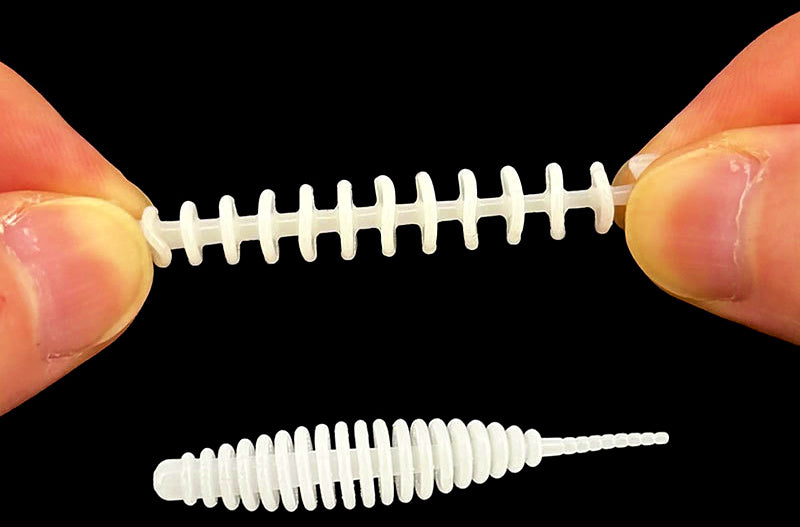 Screw Tail Soft Plastic Grub, 3.5 cm & 5 cm (1.4 & 2 in) – product photo