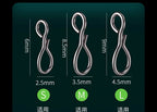 Stainless Steel Quick-Change Lure Snaps, 50 Pack – product photo