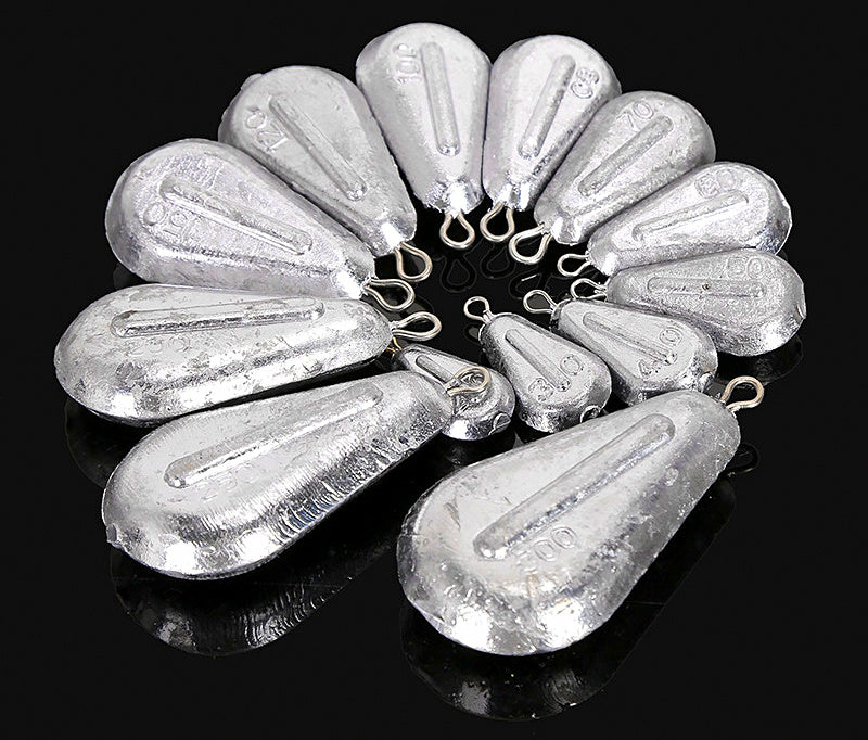 Lead Teardrop Eyelet Sinker, 0.7–10.6 oz (20–300 g) – product photo