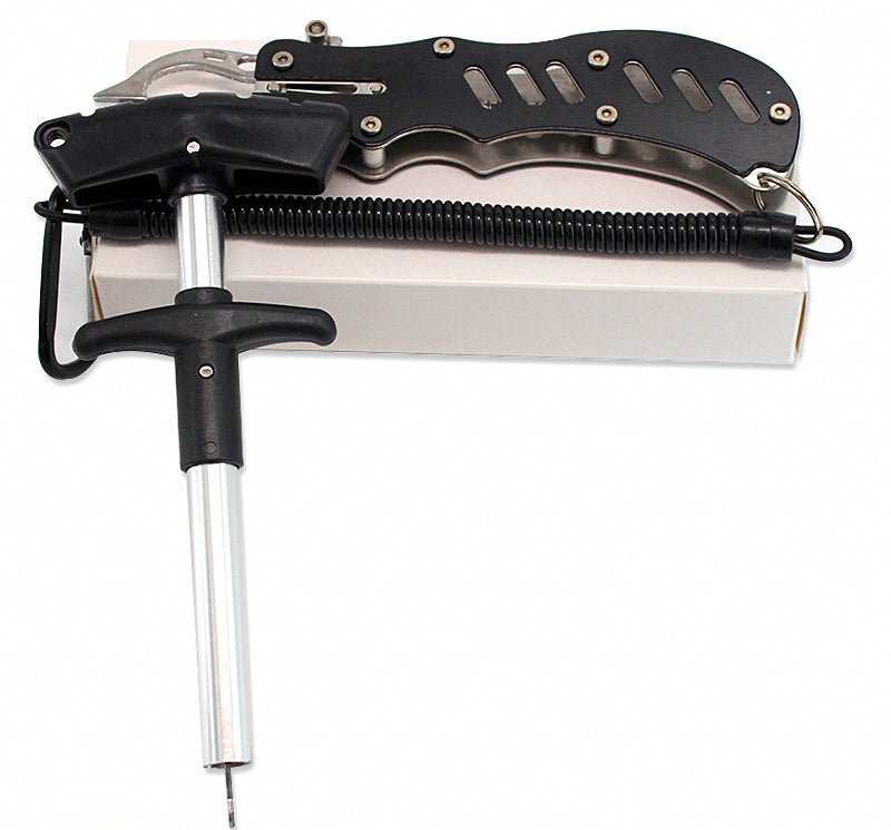 Stainless Steel Hook Remover & Fish Gripper Set with Case – product photo