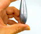 Willow Leaf Lead Sinker, 0.12–7 oz (3.5–200 g) – product photo