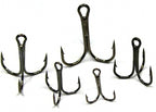 Barbed Treble Hooks, Black Nickel, Sizes #16 to 6/0 – product photo