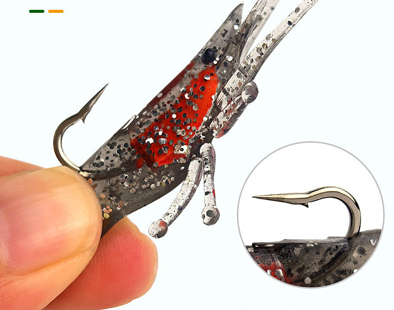 Weighted Soft Shrimp Lure, 3.8 g (0.13 oz), 6.5 cm (2.6 in) – product photo