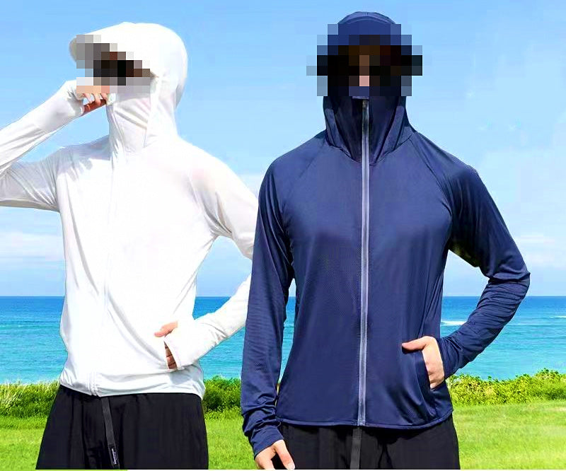 Men's UPF 30+ Fishing Sun Hoodie, Detachable Brim – product photo
