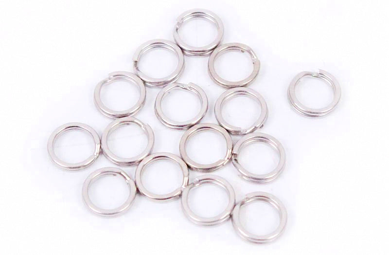 304 Stainless Double Split Rings, 10,000 pc Bulk Pack – product photo