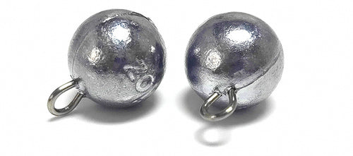 Round Ball Sinker with Eyelet, Lead, 1–16 oz (28–450 g) – product photo