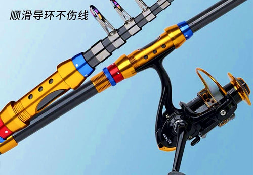 Telescopic Carbon Fishing Rod, 1.8–3.6 m (5.9–11.8 ft) – product photo