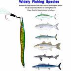 S-Shape Slow Pitch Jig, Glow & Laser, 100–200 g (3.5–7.1 oz)