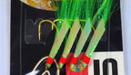 Fish Skin Bait Rig, 4 Hooks per Rig, Glow or Bright Skin – product photo