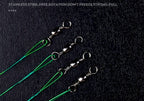Steel Wire Fishing Leaders with Snaps, 15–30 cm (6–12 in) – product photo