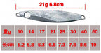 Unpainted Blank Metal Jig, 14–40 g (0.5–1.4 oz) – product photo