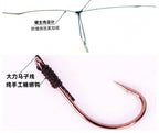 Hand-Tied Braided Multi-Hook Bait Rig, 5 Hooks, 10 Pack – product photo