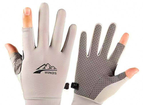UV Sun Protection Fishing Gloves, Touchscreen, Fingerless or Full – product photo