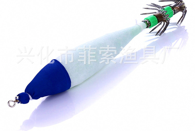 Glow Cloth-Wrapped Squid Jig, Size No. 3.0–5.0 – product photo