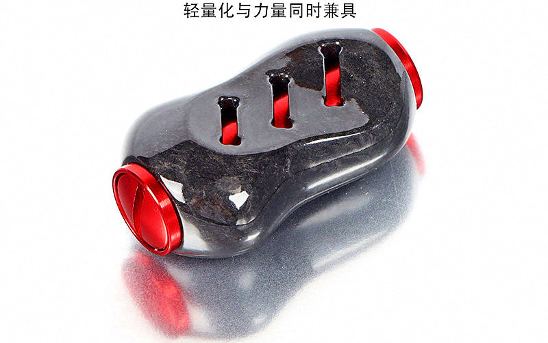 Carbon Fiber Baitcasting Reel Handle Knob, 1 or 2 Pack – product photo