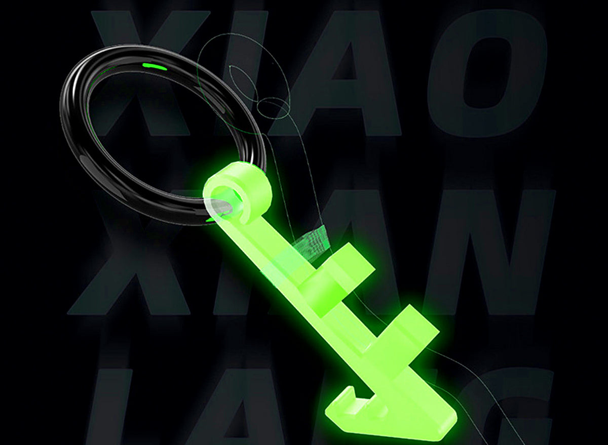 Live Shrimp Back Hooks with Rubber Band, 5-Pack, Glow/Standard – product photo