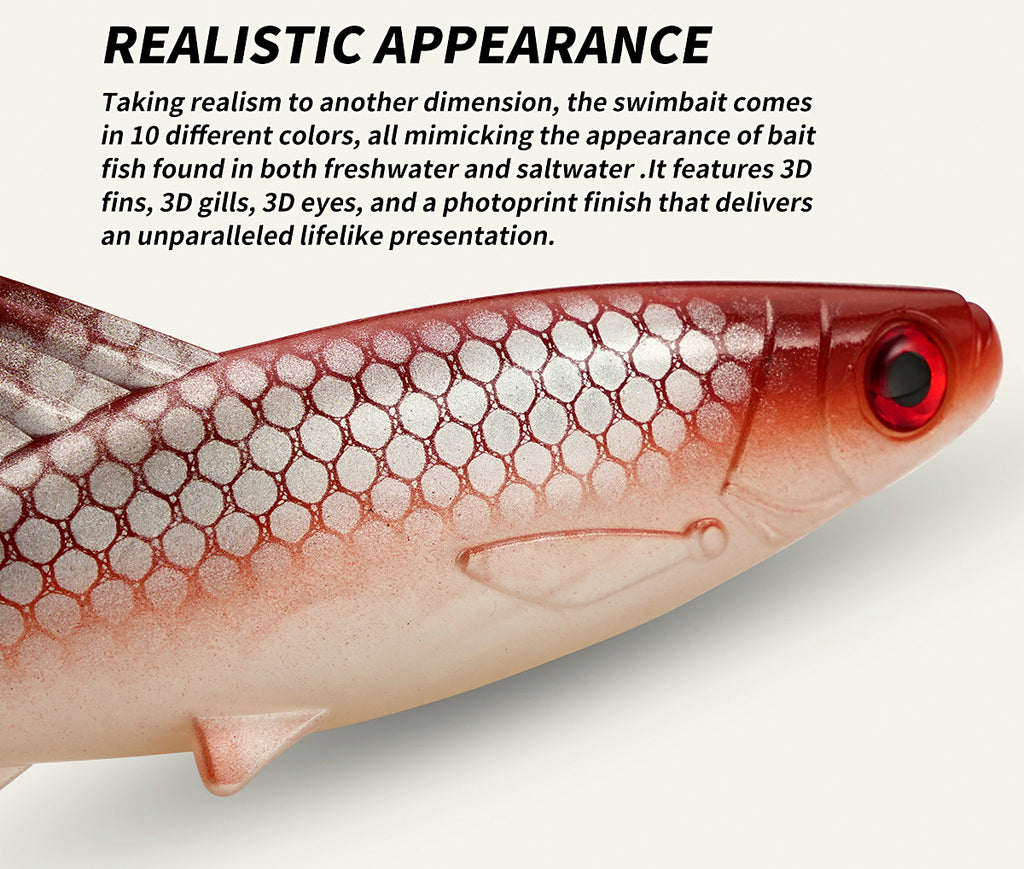 Realistic Soft Trolling Lure, 15–20 cm, 24–56 g (0.85–2 oz) – product photo