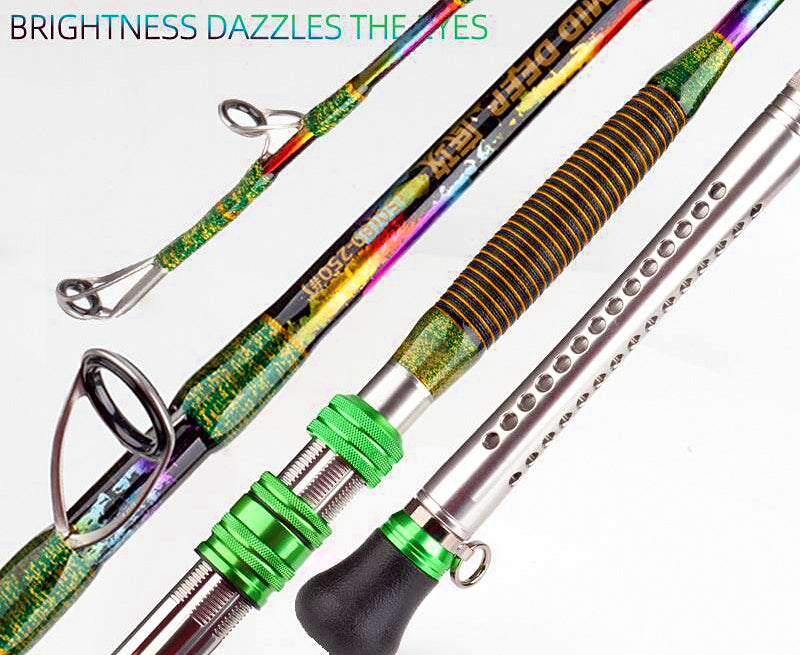 Fiberglass Boat Jigging Rod, 2-Piece, Soft Action – product photo