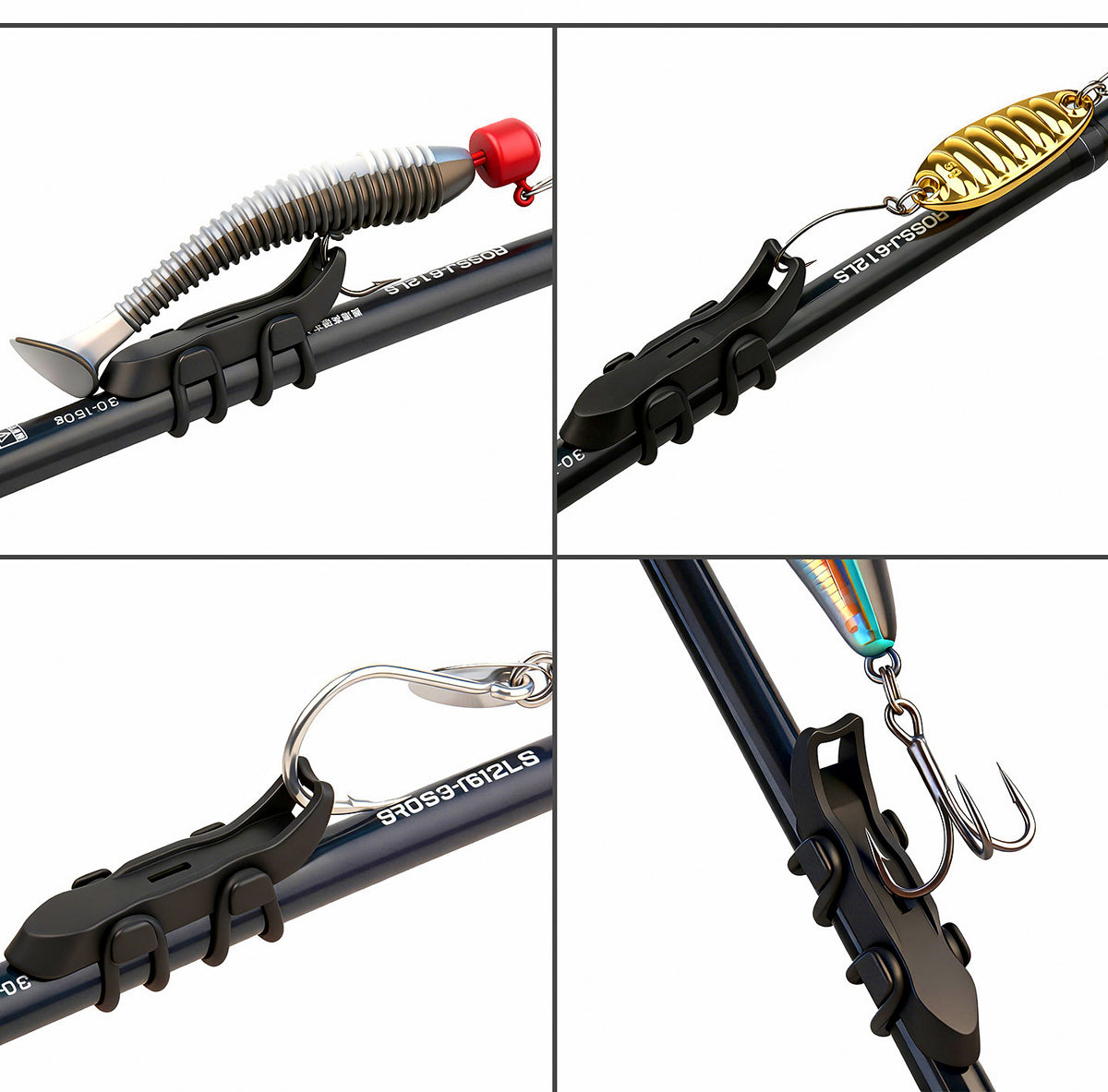 Magnetic Hook Keeper for Fishing Rods, Lure Holder, 2 or 10 Pack – product photo