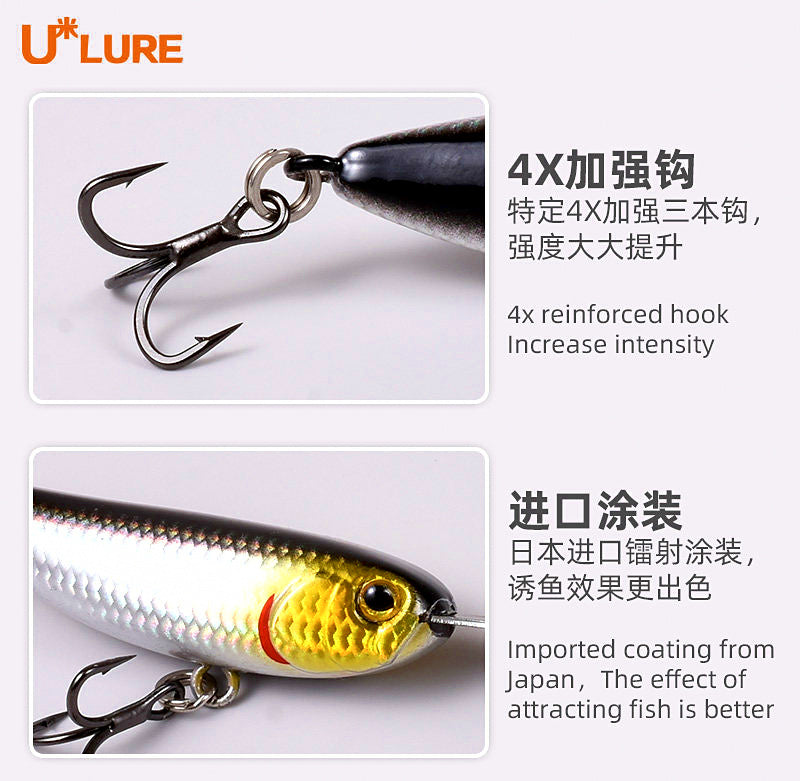 Walking Dog Topwater Lure, 5.5 g & 15 g (0.19 & 0.53 oz) – product photo