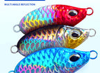 Fish Scale Metal Jig, 5–20 g (0.2–0.7 oz), Feather Treble – product photo