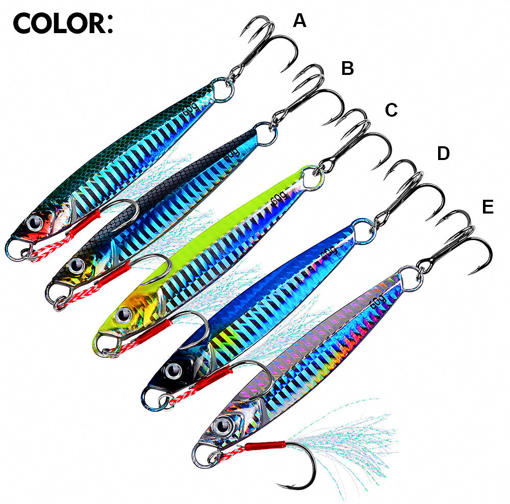 Metal Jig with Double Hooks, 17–60 g (0.6–2.1 oz) – product photo
