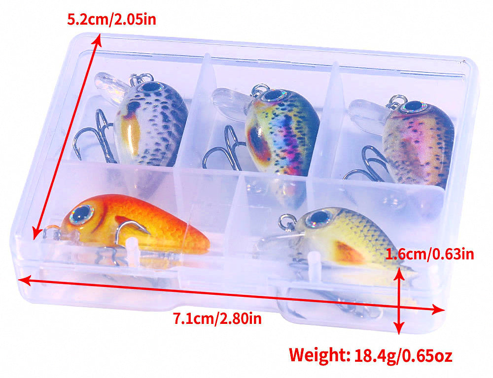 Mini Chubby Minnow Hard Bait, Freshwater & Saltwater – product photo