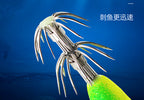 Glow Wood Shrimp Squid Jig with Soft Legs & Rattle, 3.0/3.5 – product photo