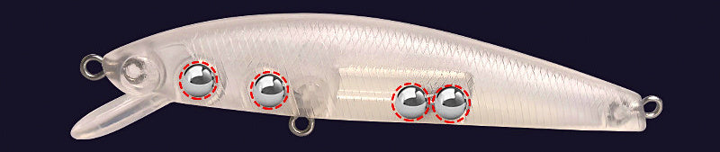 Unpainted Minnow Hard Bait Blank, Rattle, Short Lip – product photo